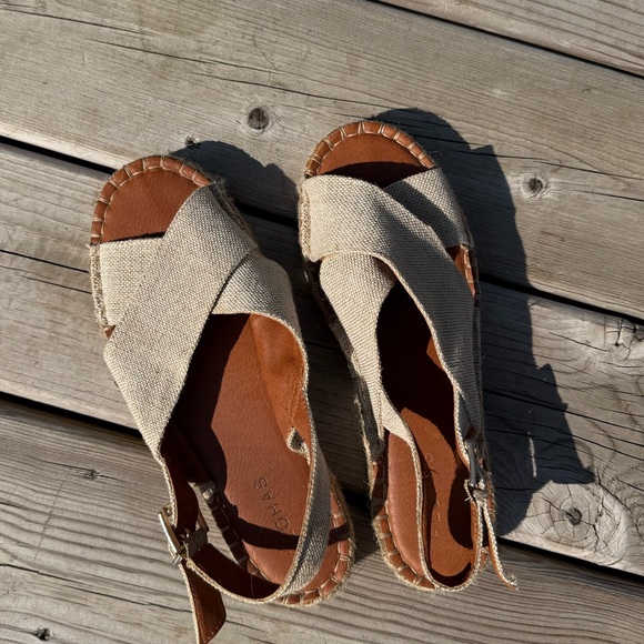 ALOHA espadrille wedge sandals - Picture 1 of 5
